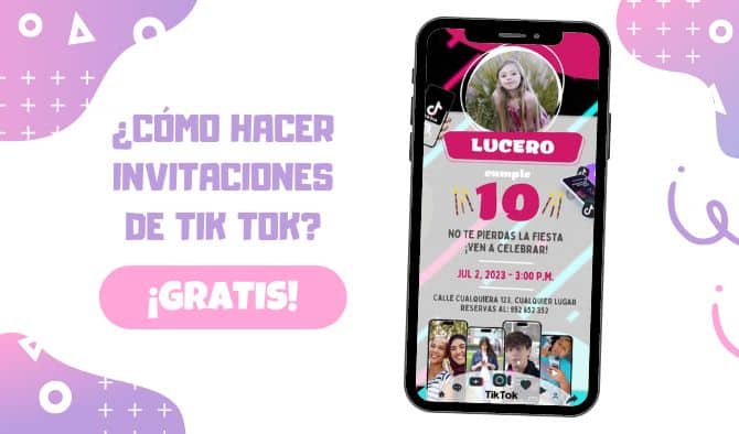 Invitaciones De Tik Tok Para Editar Gratis Invita Jass 0547