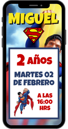 video invitacion de superman