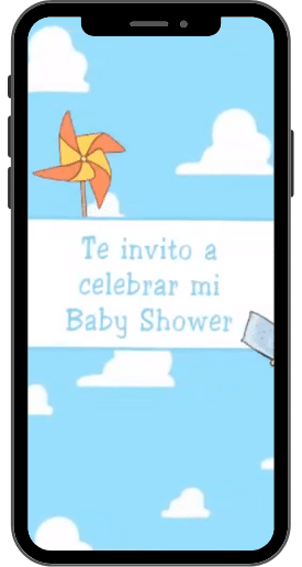video invitacion de baby shower cometas