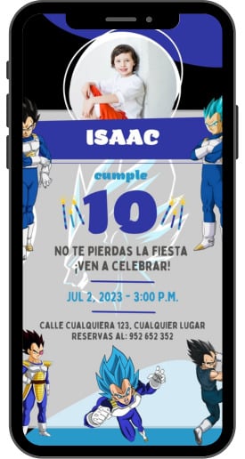 invitacion-de-cumpleaños-de-vegeta